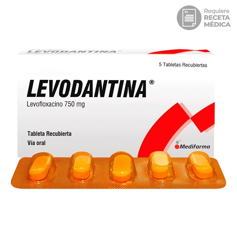 Levodantina 750 mg Tabletas Recubiertas